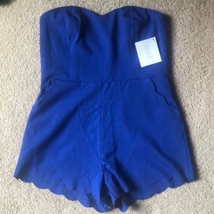 Stella Luce Cobalt Blue Sleeveless Romper